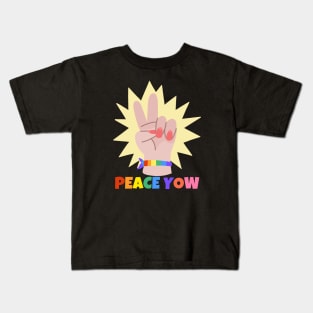 Peace Yow LGBT Kids T-Shirt